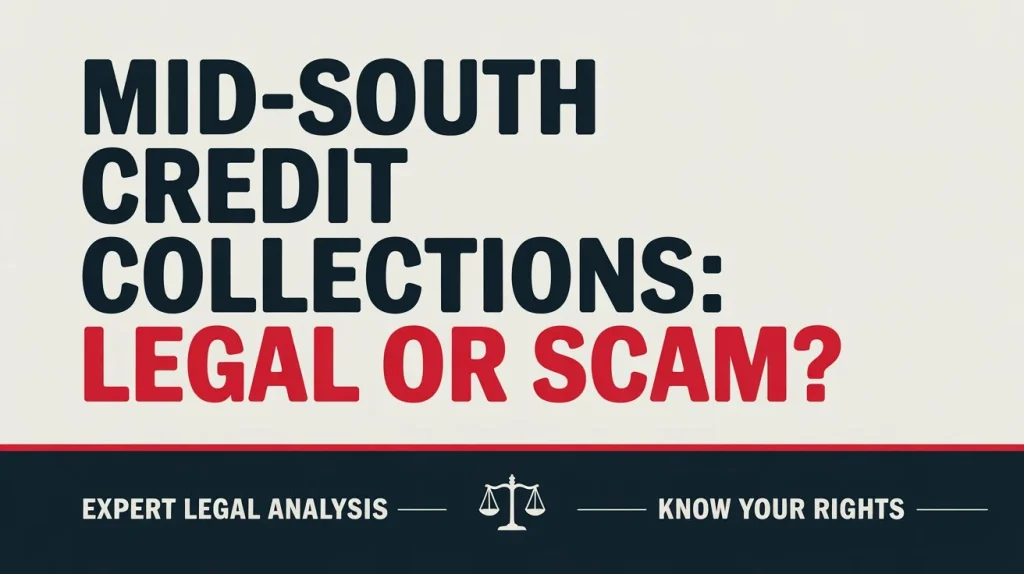 mid south credit collections legal or scam