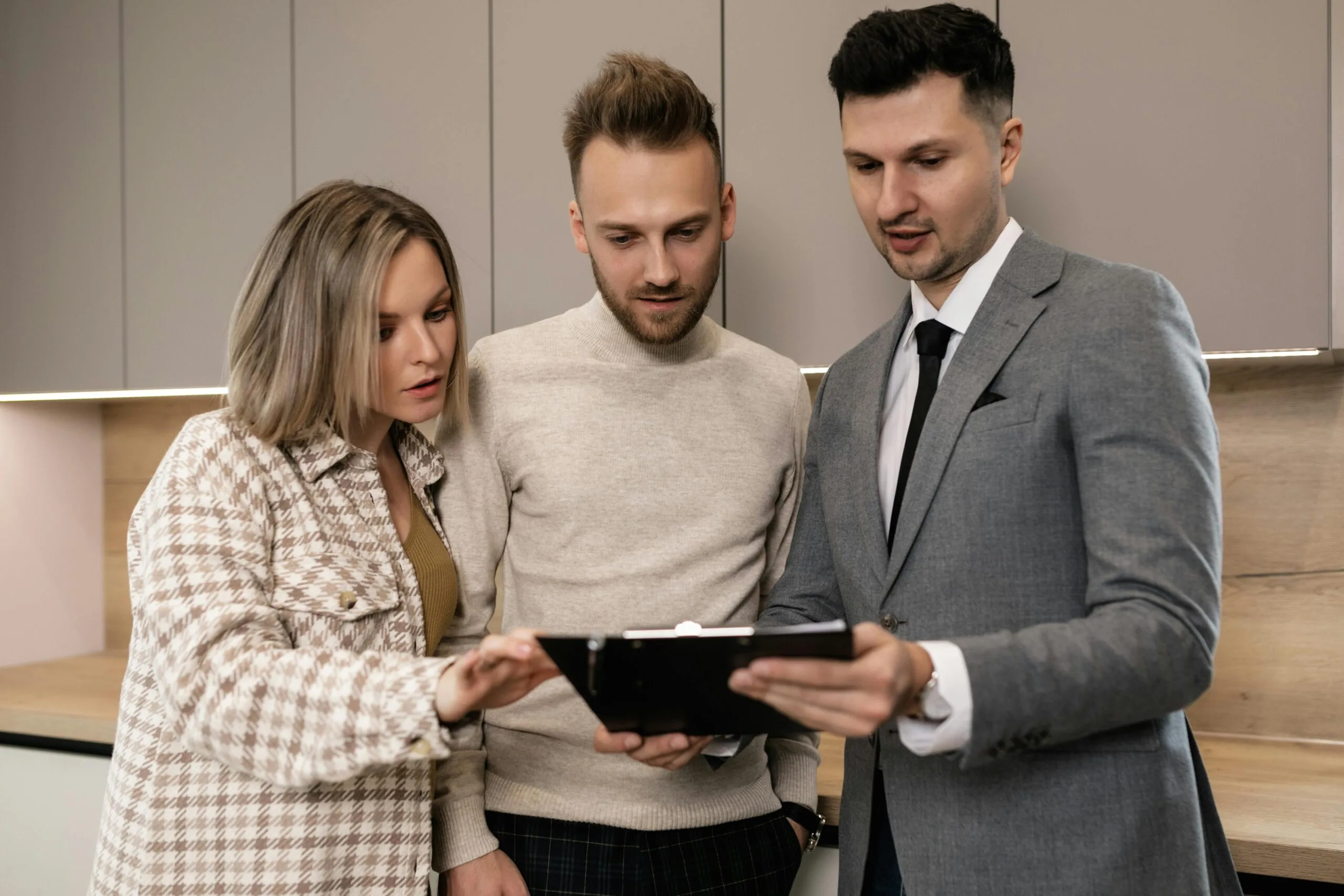 3 people checking the file