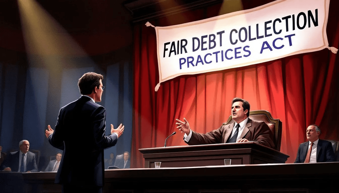 An illustration of the Fair Debt Collection Practices Act, highlighting its significance.