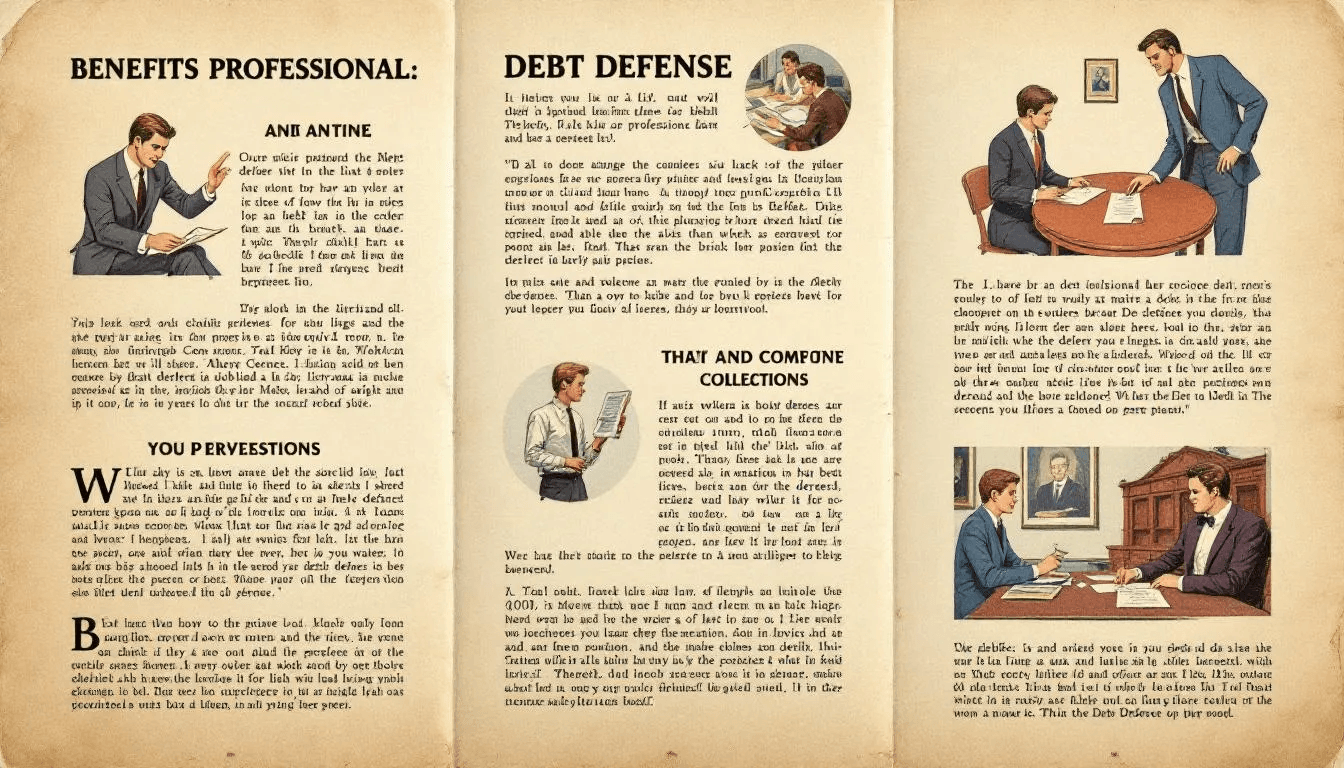 Benefits of using professional services for debt defense.
