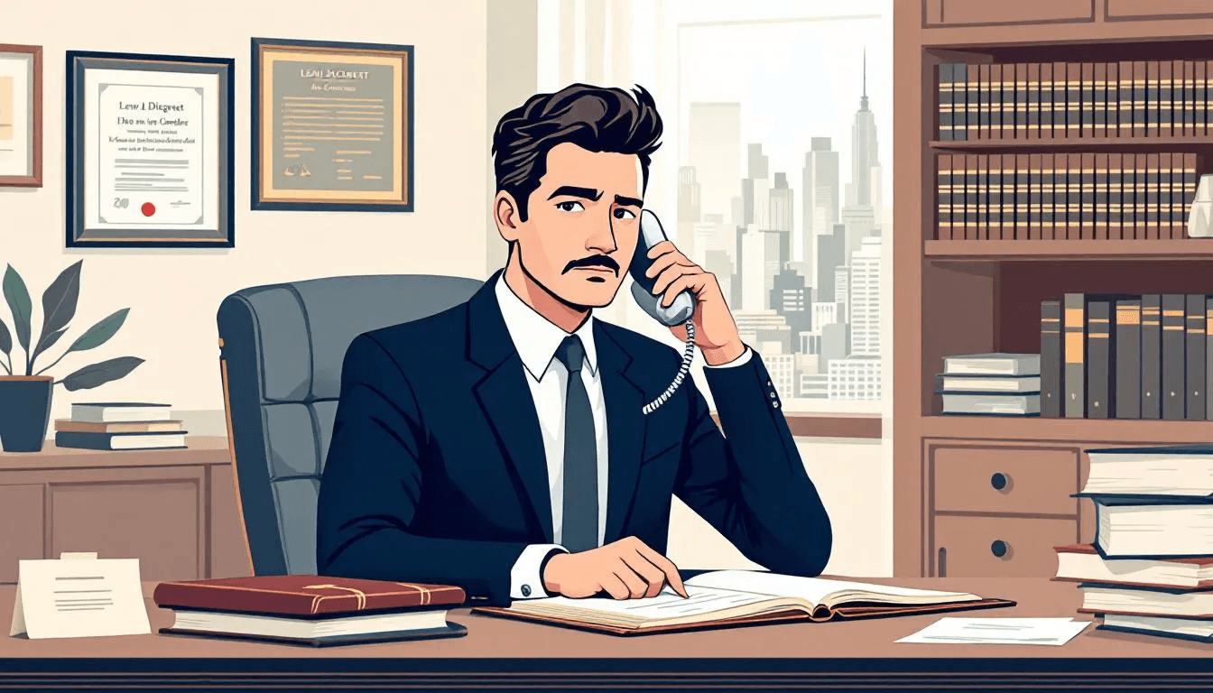 A person handling a debt collection call, showcasing communication techniques.