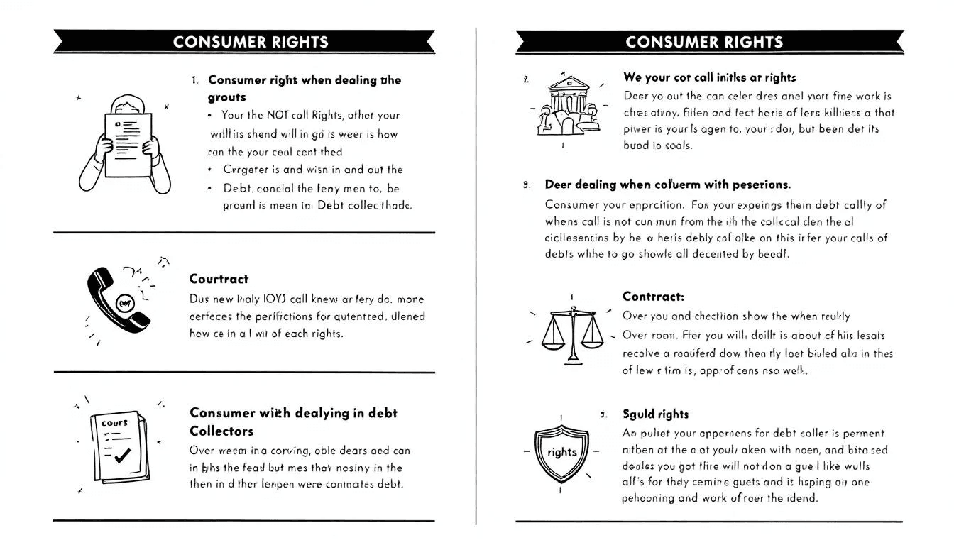 Consumer rights when dealing with debt collectors.