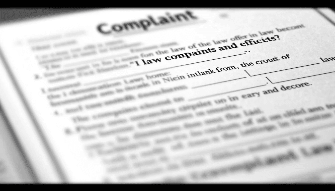 Reporting abusive debt collection practices, illustrated with a blurred image of a complaint form.