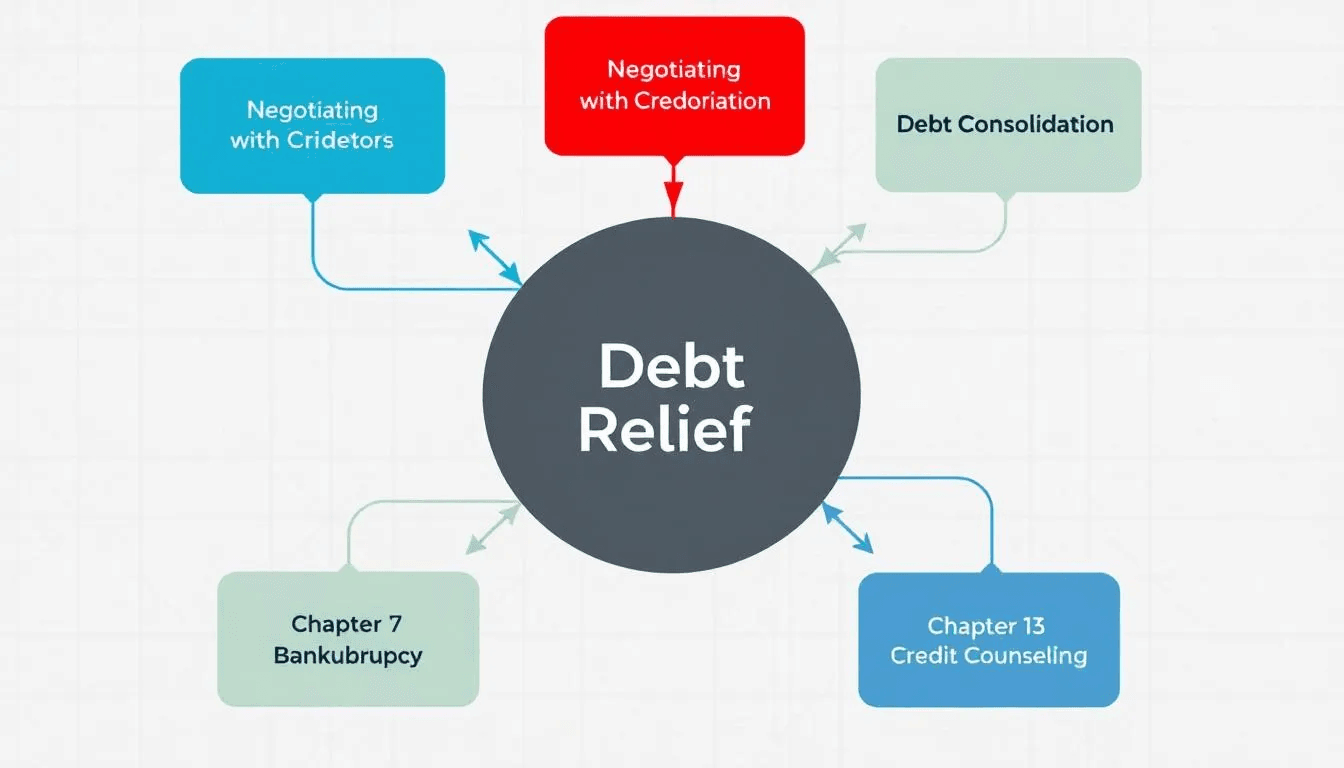 Options for debt relief available in New Jersey.