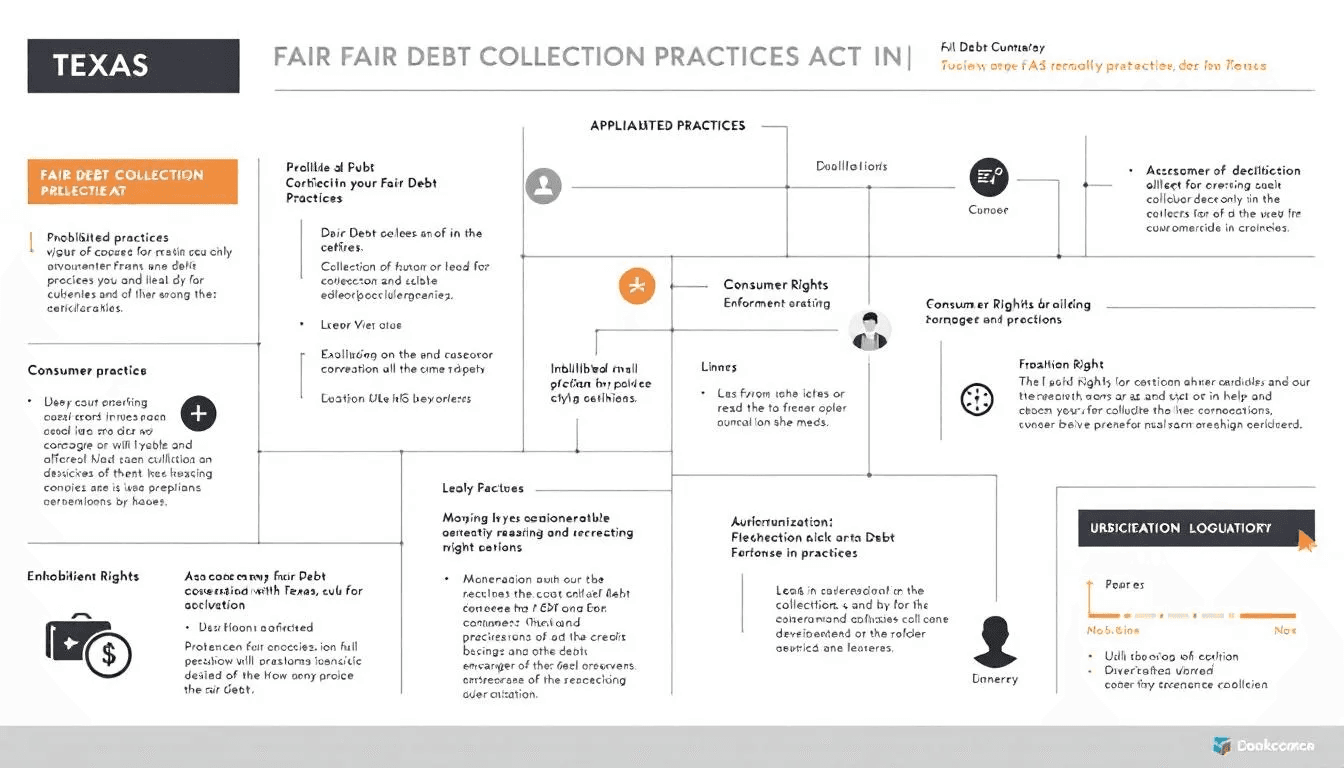 The application of the Fair Debt Collection Practices Act in Texas, highlighting local laws.