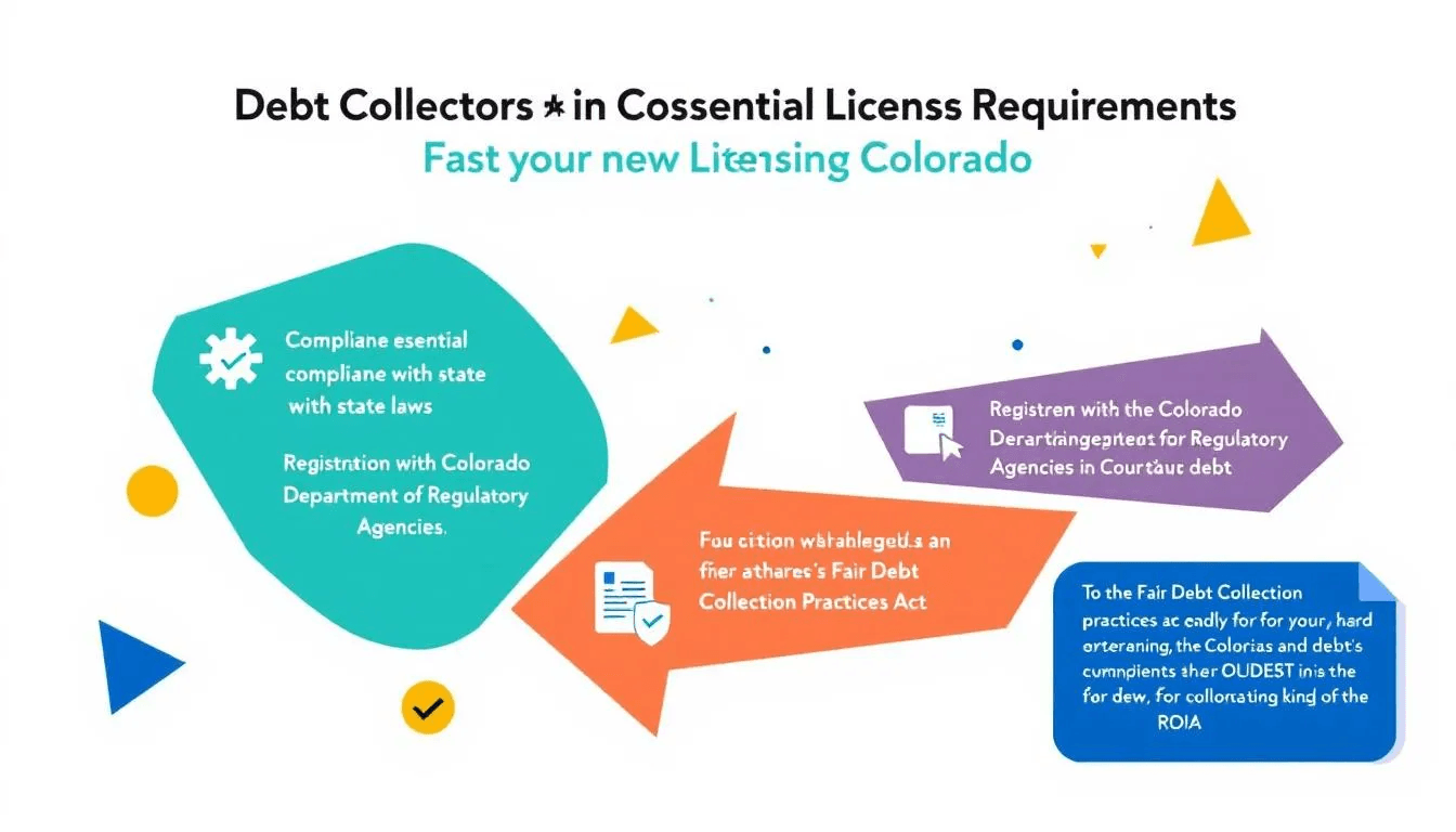 Licensing requirements for debt collectors in Colorado.
