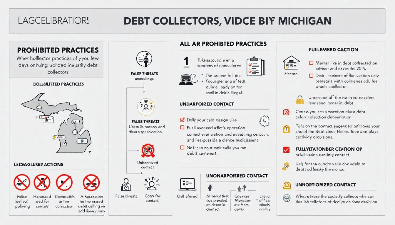 Prohibited practices by debt collectors in Michigan.