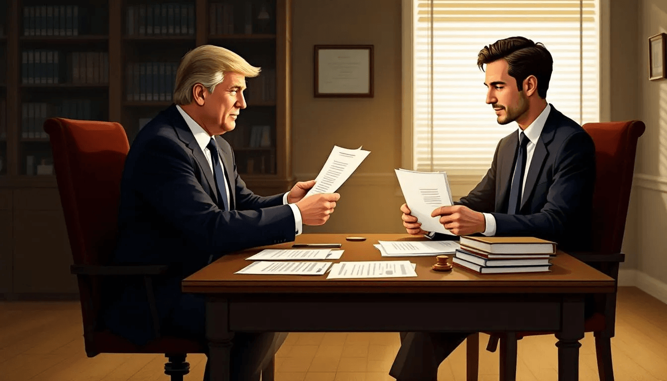 An illustration of negotiating debt settlements between a debtor and a creditor.