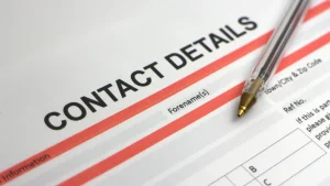 Building a detailed contact record