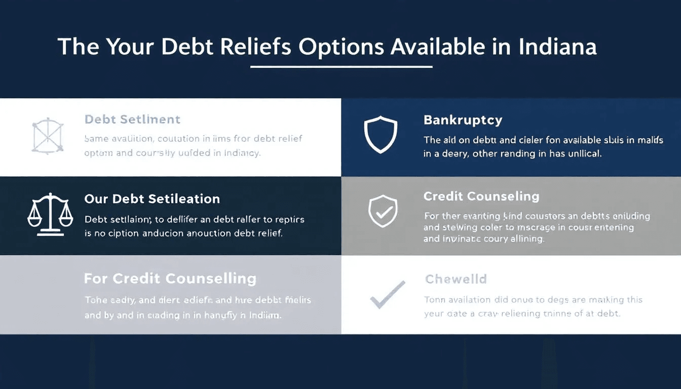 Options for debt relief available in Indiana.