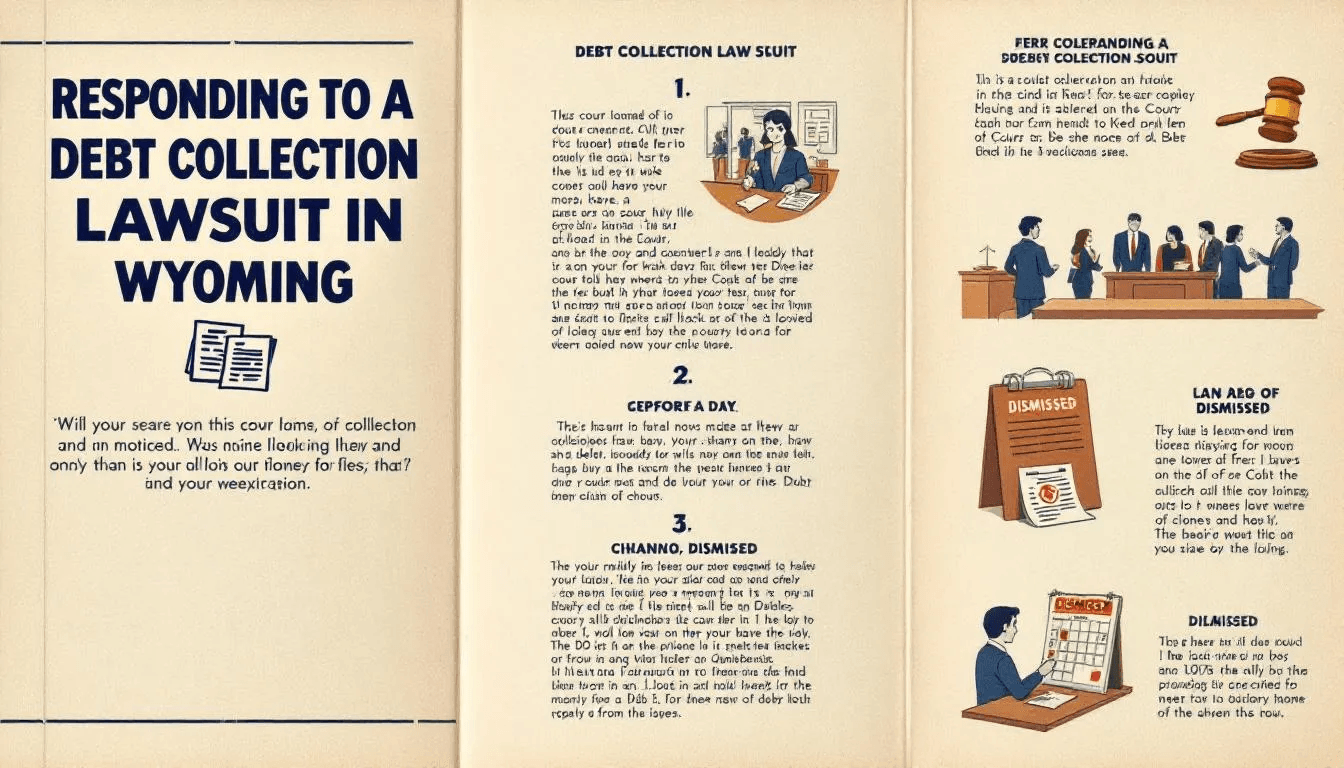 Responding to a debt collection lawsuit in Wyoming.