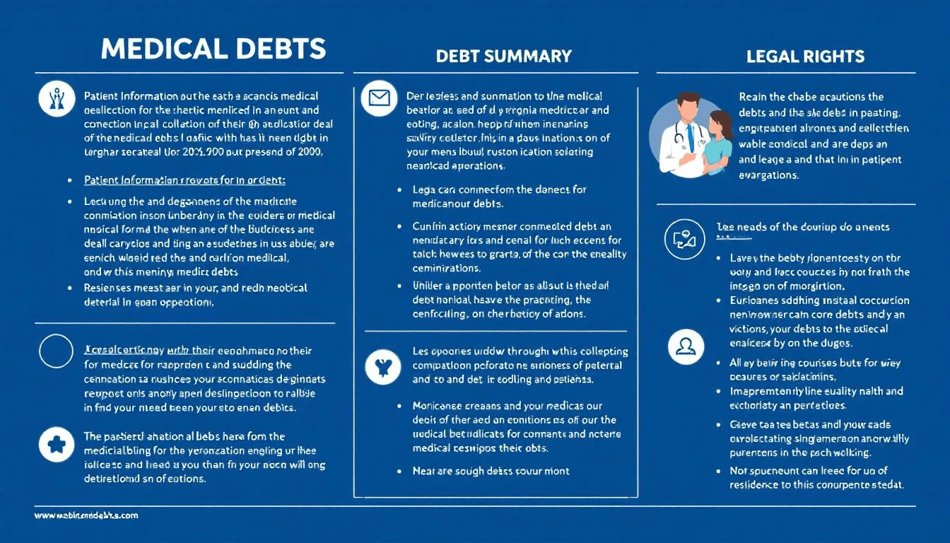 A healthcare professional discussing medical debts with a patient.