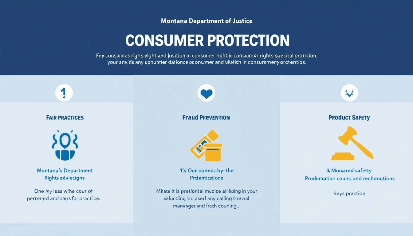 The Montana Department of Justice's role in consumer protection.