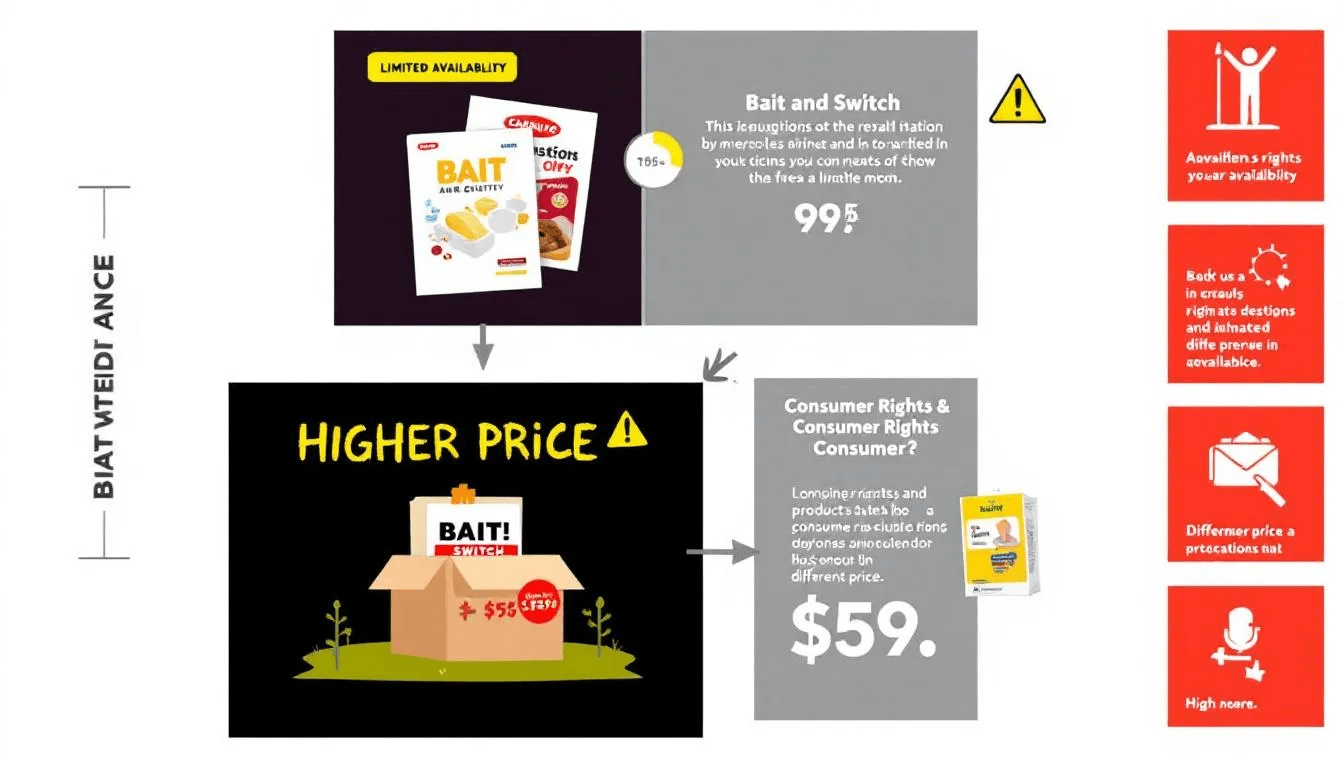 An example of bait and switch advertising.