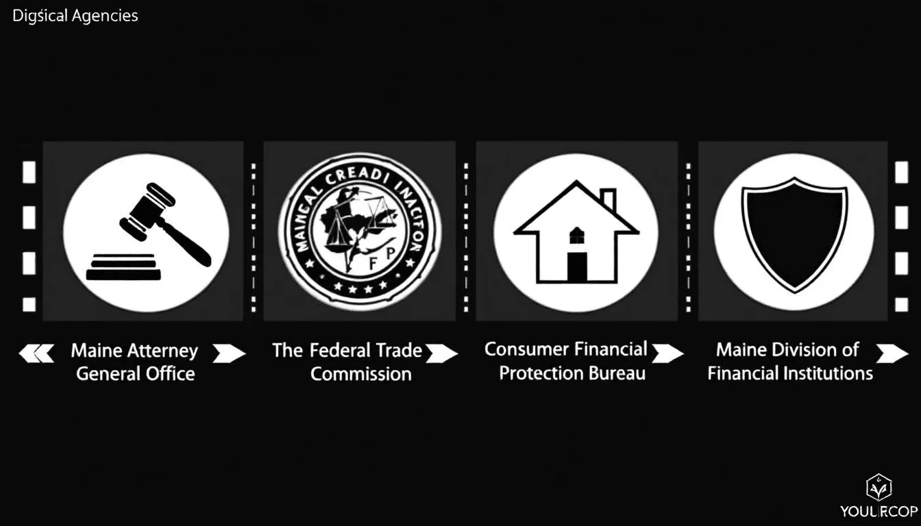 Key agencies involved in consumer credit protection in Maine.