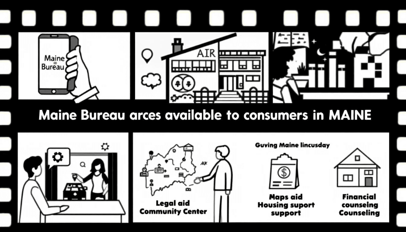 Resources available for consumers in Maine, including assistance from the Maine Bureau.