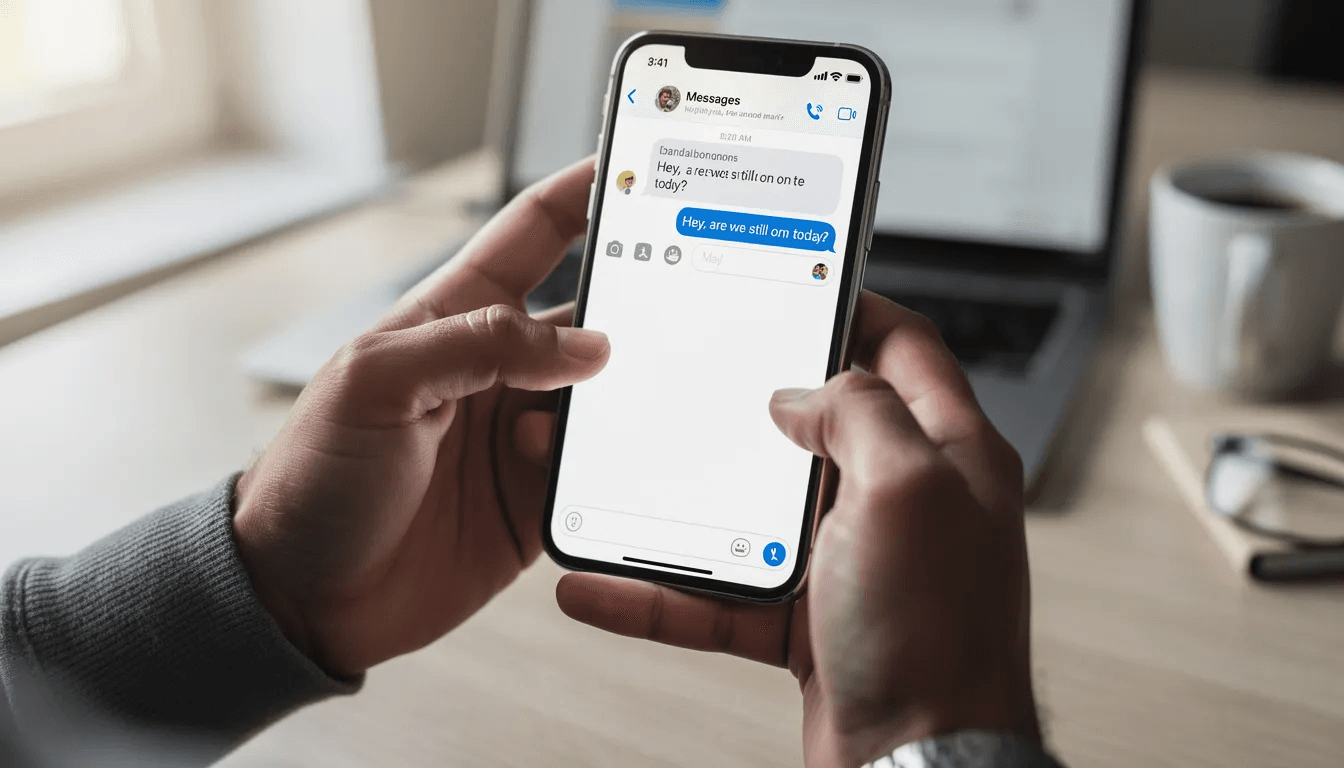 A person is seen taking a screenshot of their phone screen, possibly to document a message related to debt collection practices or communications from third-party debt collectors on a social media platform. This action may serve as a precautionary measure to protect their legal rights regarding personal debts and payment plans.