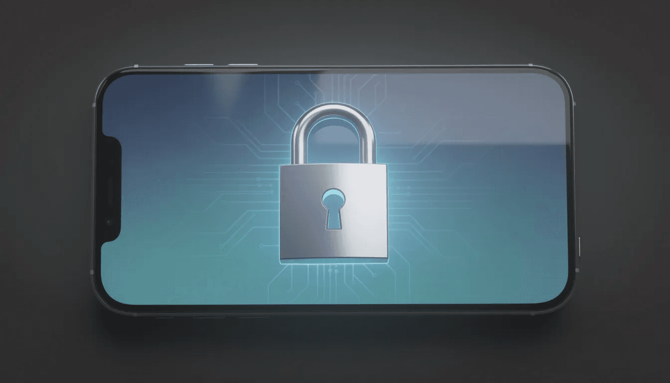 The image features a digital padlock symbol prominently displayed over a smartphone screen, symbolizing security and protection in the context of debt collection practices. This visual representation highlights the importance of adhering to fair debt collection practices, especially on social media platforms where debt collectors may seek payment from consumers.